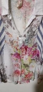 Floral long sleeve top